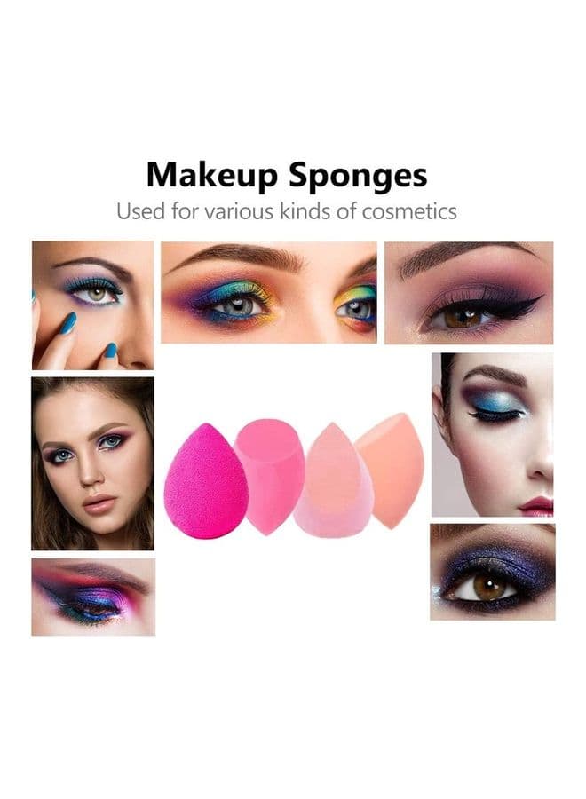 4 -Piece Makeup Sponges Blender Set Multicolour Make Up Sponges (٣)