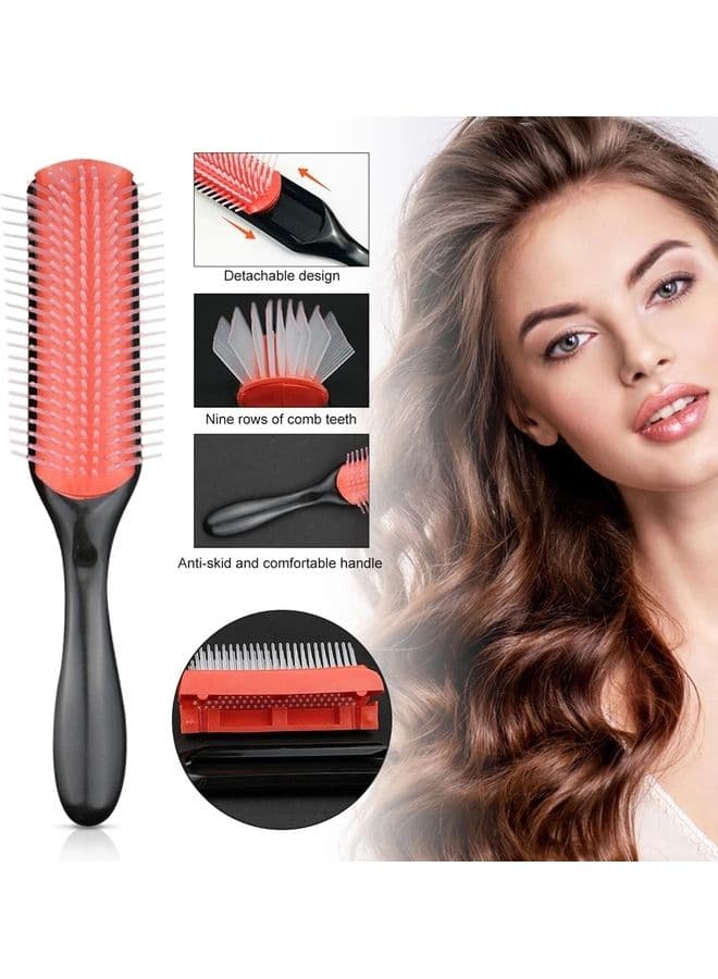 Hair Comb Red/White/Black 21cm (٥)
