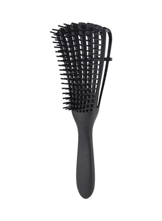 Hair Brush Comb Scalp Massage Brush Black 24.5cm