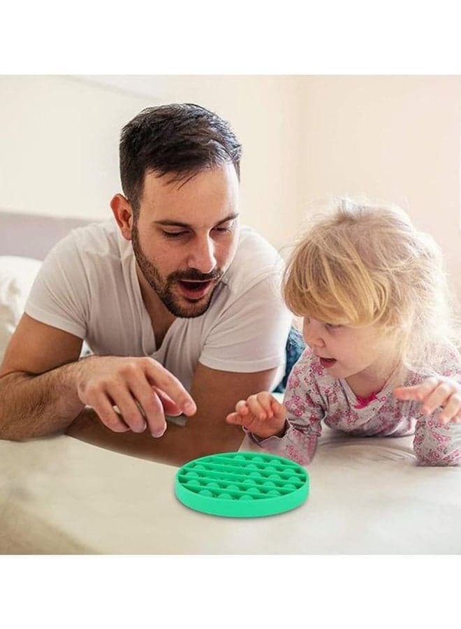 Non-Toxic And Tasteless Stress Relieve Silicone Squeeze Push Pop Bubble Sensory Fidget Squishy Toy 12.7x1.5x12.7cm (٤)