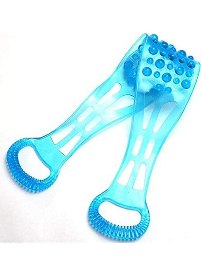 Long Silicone Bath Body Brush Blue 31.5cm