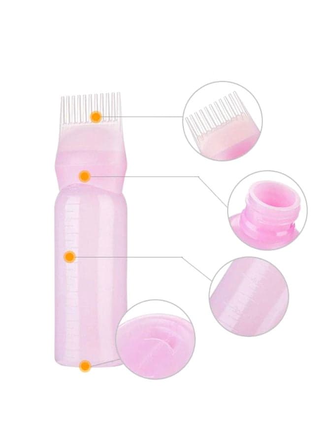 Hair Dye Applicator Bottle Pink 120ml Styling Accessories (٣)
