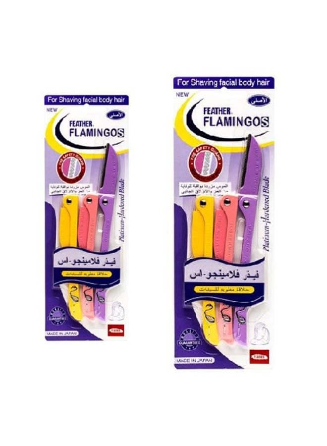 Pack Of 2 Facial Touch-Up Razor Multicolour Women's Razors & Blades