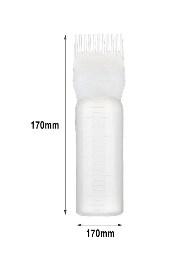 Hair Dye Bottle With Applicator Comb White (٣)