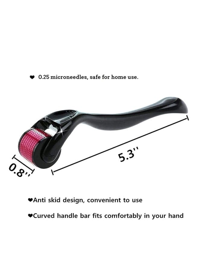 Microneedle Derma Roller Black 0.5mm Face Massagers & Rollers (٥)