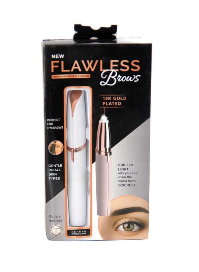 Flawless Hair Remover Machine White/Rosegold 100grams Personal Care
