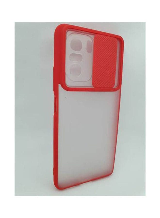Xiaomi Poco F3 Cover Push Pull Camera Protection Case Shockproof Red