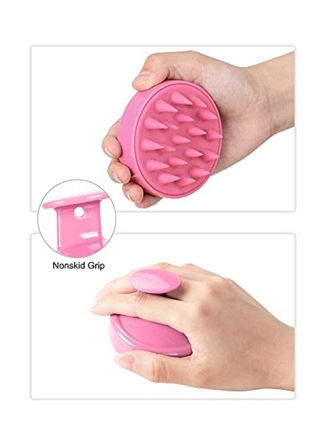 Hair Scalp Massager Pink 3X4X4inch Styling Accessories