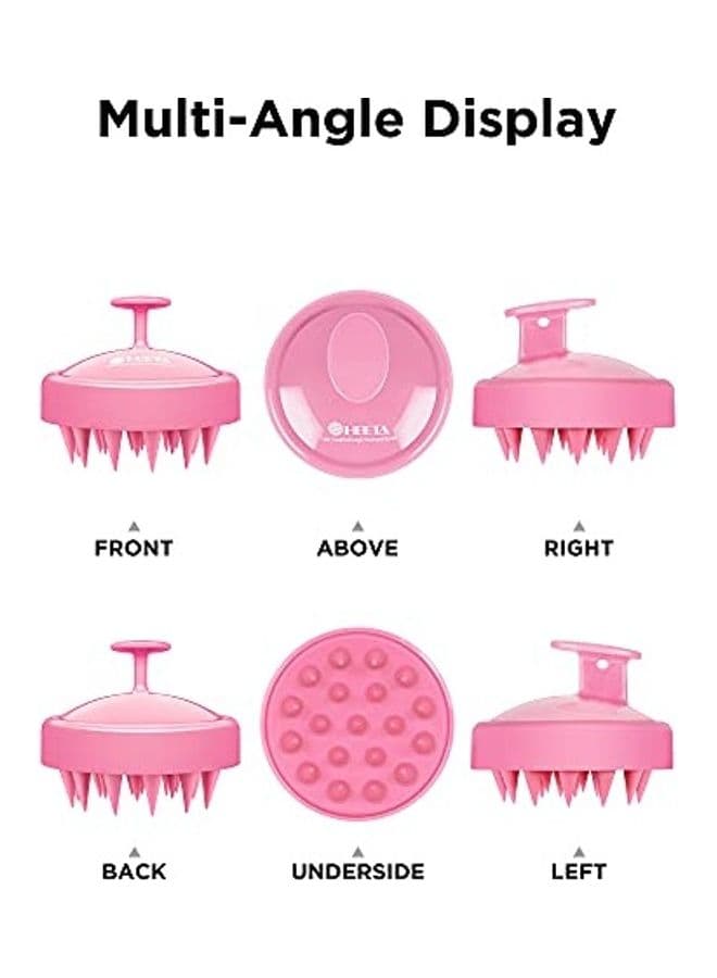 Hair Scalp Massager Pink 3X4X4inch Styling Accessories (٣)
