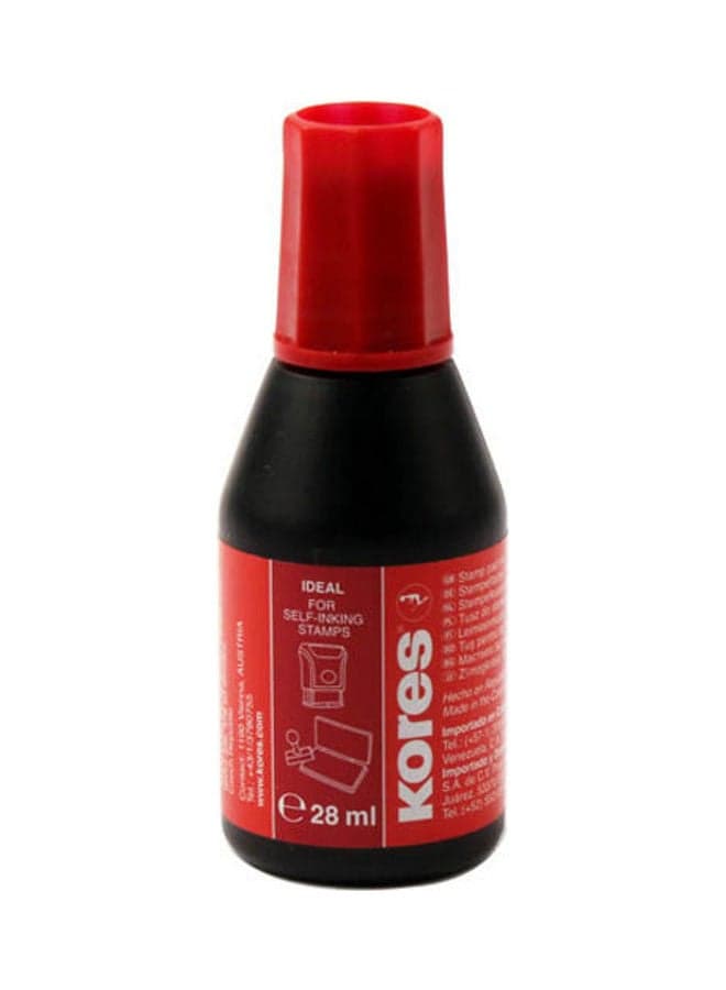 KORES StamPad ink 28ml  Nr:71328 Red Stamps & Stamp Supplies