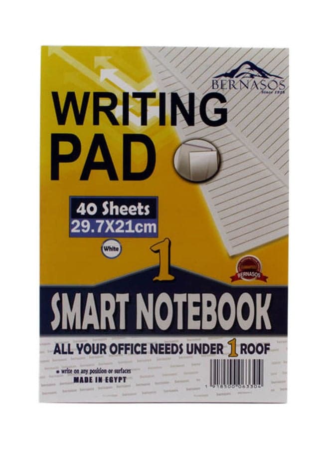 Bernasos Block Note 40 Sheets Heel 29.7×21 cm A4 White Sticky Notes