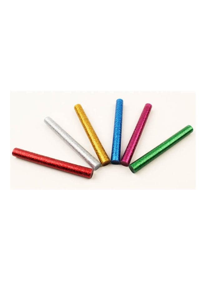 Glue sticker color glitter 11mm *6 Multicolour Glue Sticks