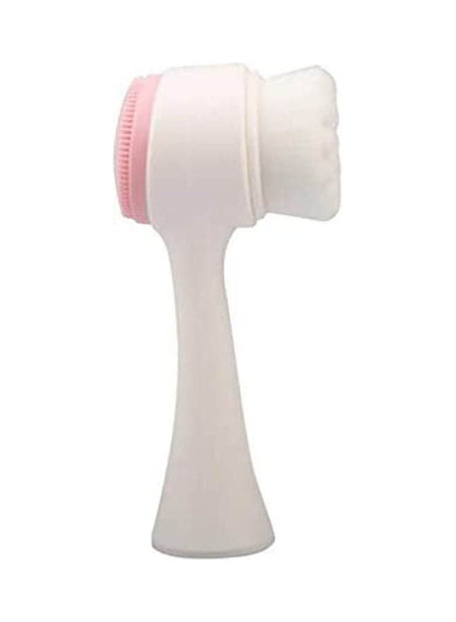 Double Side Silicone Facial Cleanser Brush Portable Face Cleaning Vibration Massage Face Washing Product Skin Care Too White Face Brushes & Sponges