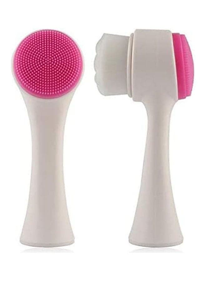 Facial brush massage and cleaning 2 in 1 Pink Face Brushes & Sponges