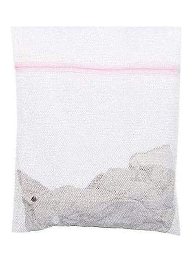 Laundry Washing Mesh Net Zipped Wash Bag White Laundry Accessories