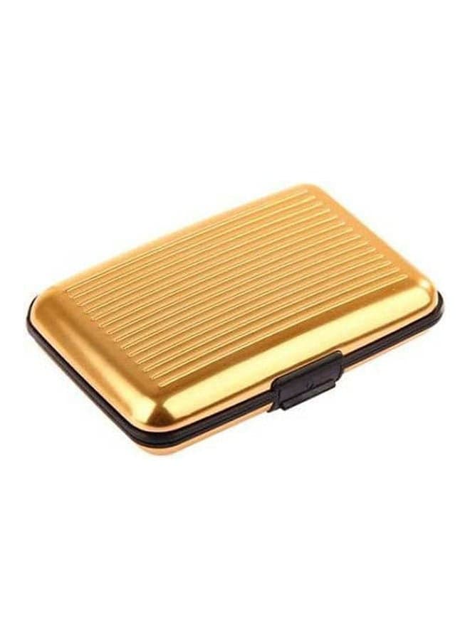 Credit Card Wallet Holder Gold Men's Wallets