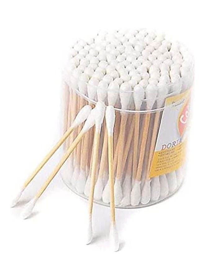 Wooden Bamboo Sticks Cotton Bud White 98grams Bathing Accessories