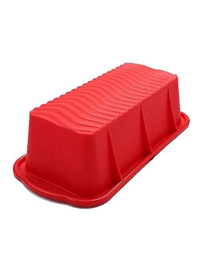 Silicone Rectangular Mold For Making Cake And Bread Multicolor 10 x 5 x 5grams Moulds