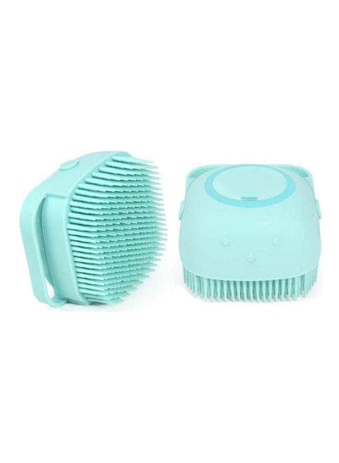 A Silicone Shower Brush With A Soap Dispenser Multicolour 84x60x84mm Bathroom Dispensers