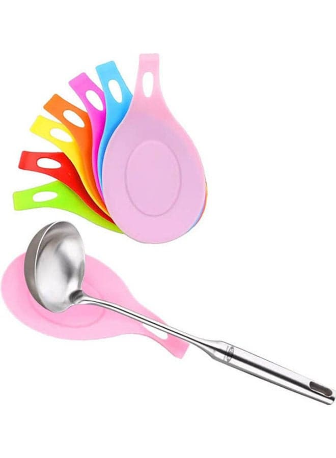 Silicone Insulation Spoon Rest Heat Resistant Red Holders