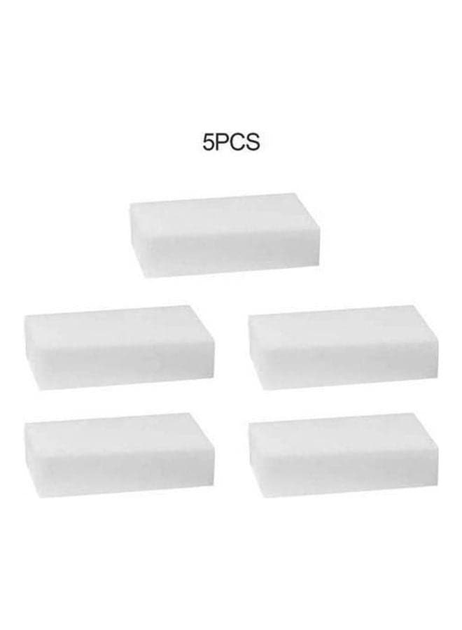 Magic Sponge Eraser - 5 Pcs White 10x6x2cm Household Cleaning Sponges