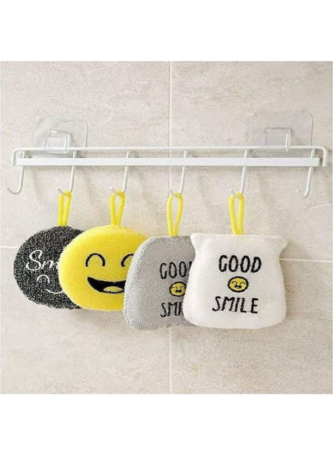 Asmil Squishy 4 Piece Multicolour Household Cleaning Sponges