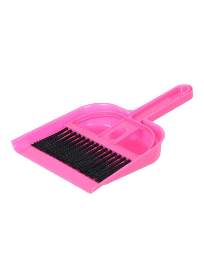 Plastic Cleaning Shovel With Brush Pink Brush & Dustpan Sets