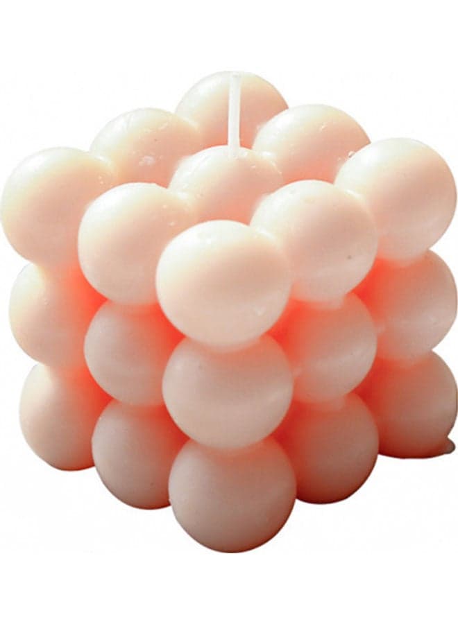 Cube Candle Home Ornamen Pink 6x5.5cm Candle Accessories