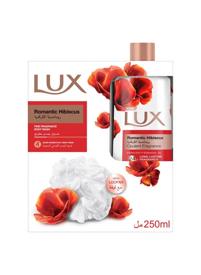Shower Gel Hibiscus + Loufa 2 Multicolour 250ml Shower Gels & Body Wash
