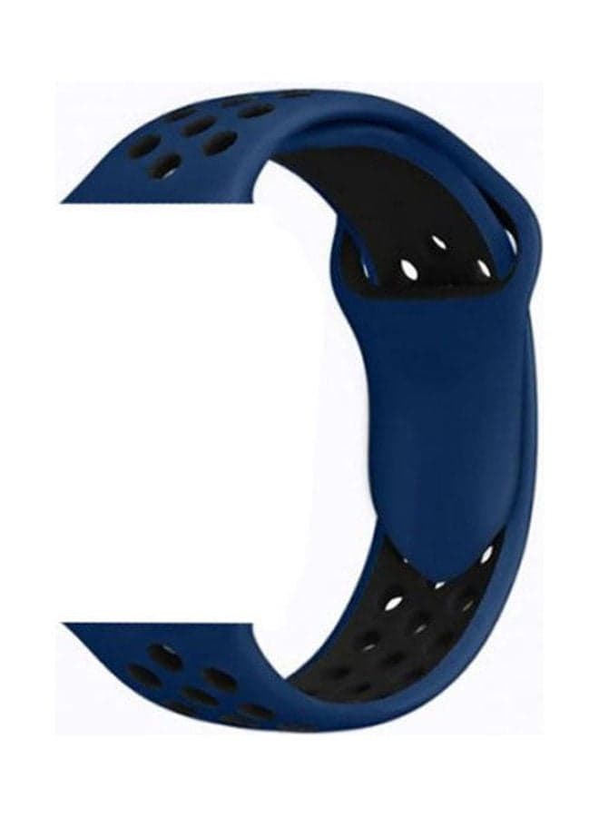 Bracelet silicone For Apple Watch 42 MM Blue Smartwatch Bands