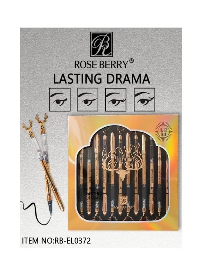24-Hour Liquid Eye Liner Black Eyeliner (٣)