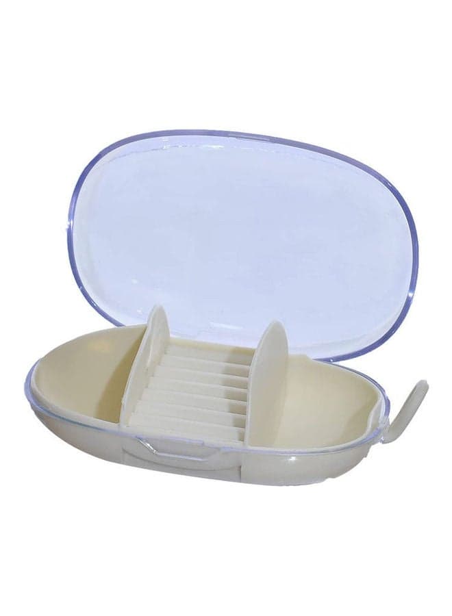 Mini Jewelry Organizer Three Sections And Rings Section With Holder Blue Other Storage