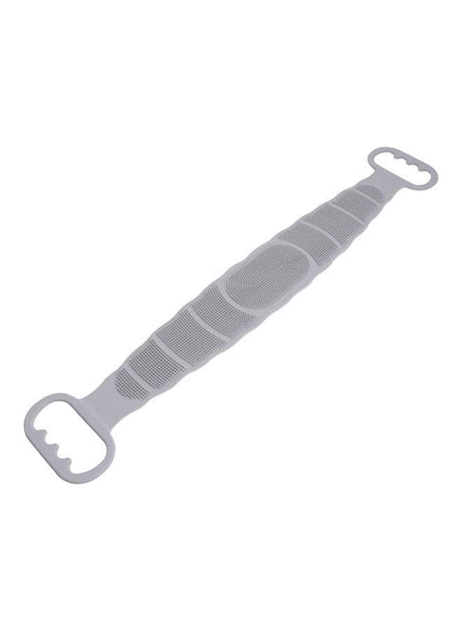 Silicone Back Scrubber Strap Grey 150grams Bathing Accessories