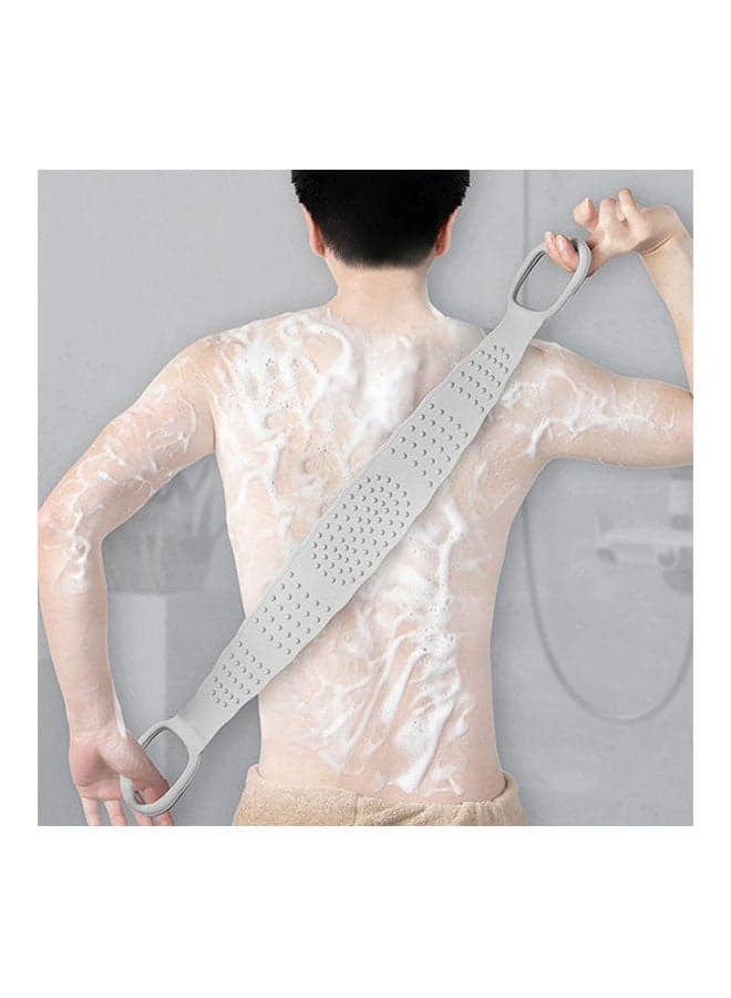 Silicone Back Scrubber Strap Grey 150grams Bathing Accessories (3)