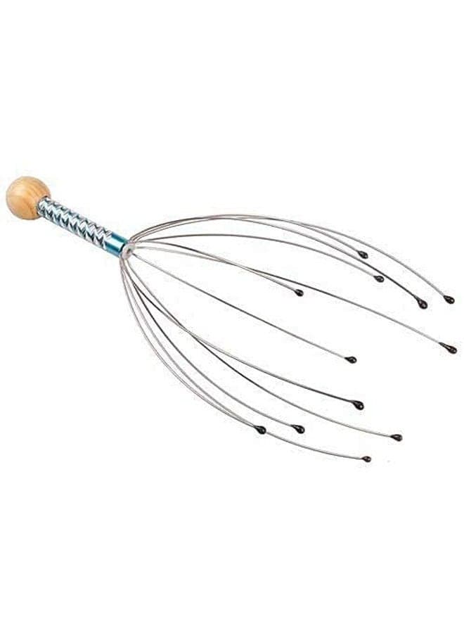 Head Neck Scalp Massage Equipment Stress Relax Massager Blue