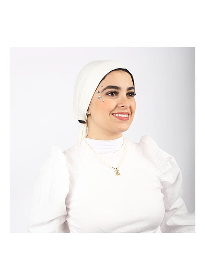 Casual Plain-Basic hijab Off-White Hijab Essentials