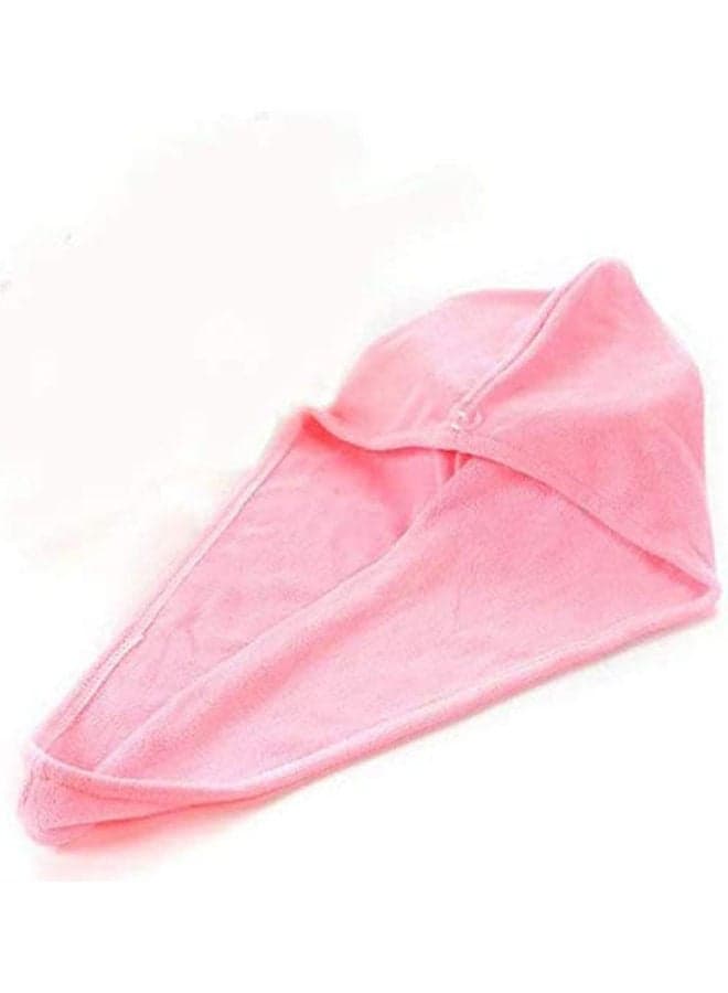 Microfiber Bath Towel For Hair Pink