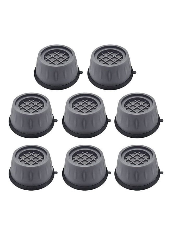 Anti Vibration Pads Washing Machine Support 8 Pcs Shock And Noise Cancelling Grey 18.2 x 16.3 x 8.5cm Laundry Accessories