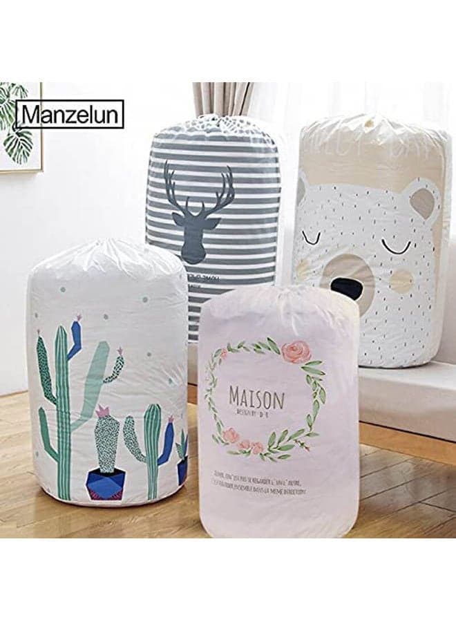Large Storage Bag For Clothes Packaging Toy Quilt Wardrobe Clothes Storage Bags For Bedding Pillow Blanket random color Multicolour (3)