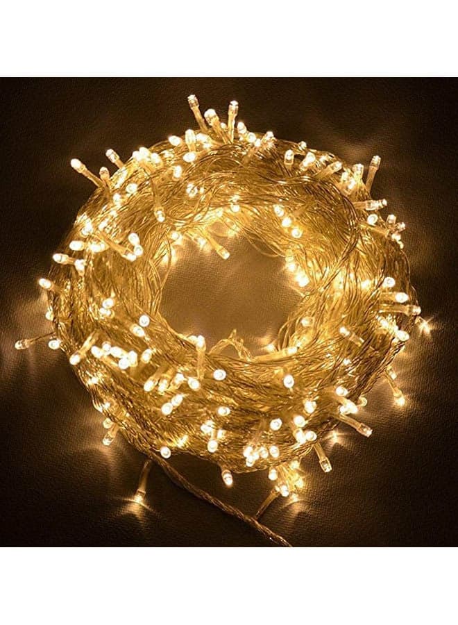 LED String Lights with 40 LEDs Bulbs Decorative Lights Icicle Wall Lights for Bedroom Patio Parties Gold