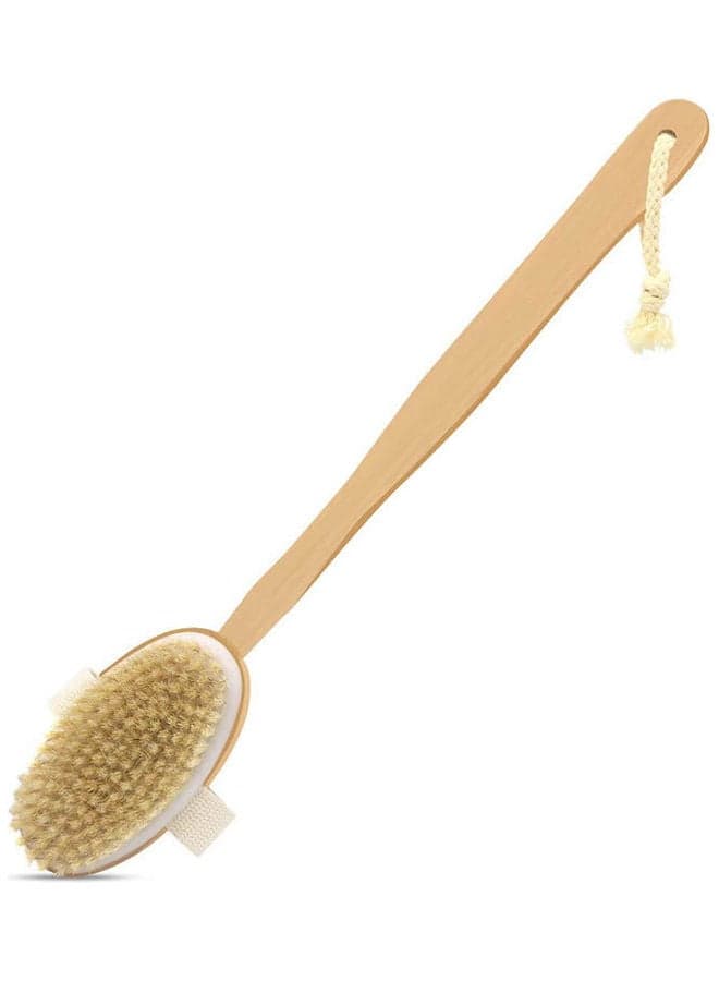Dry Brushing Body Brush Beige