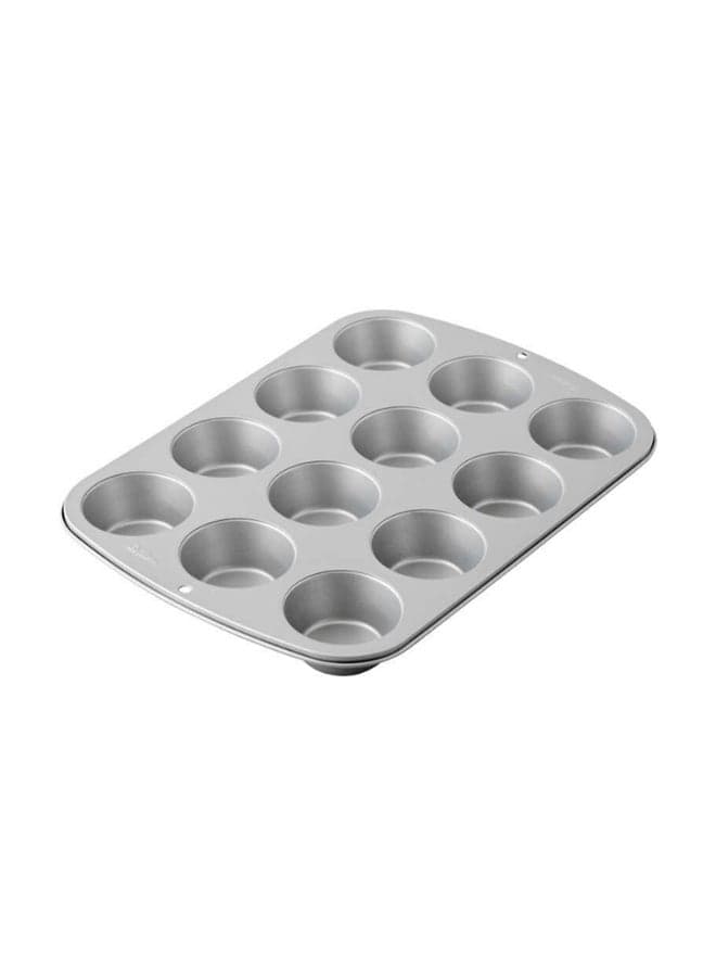 12-Cup Recipe Right Cup Muffin Pan Grey 14x10.25inch (3)
