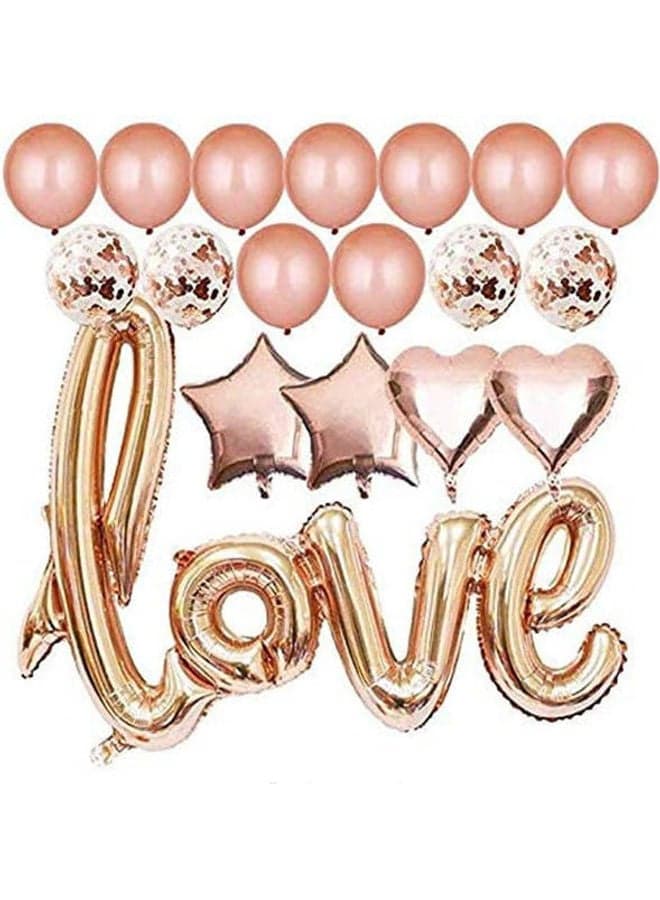 Love Balloons Kit For Party Decorations Rose Gold 40inch Decorative Accessories