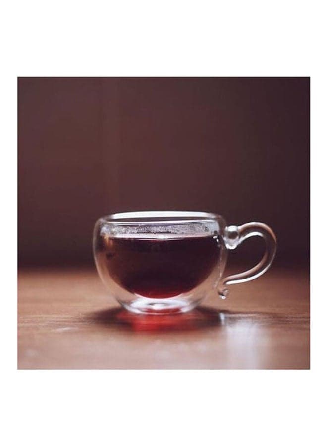 Pyrex Double Thermal Mug Clear 10x5cm Coffee Mugs