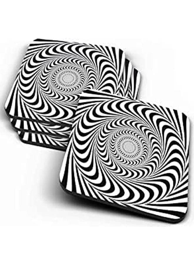 Wooden Coaster Multicolour 10X10cm