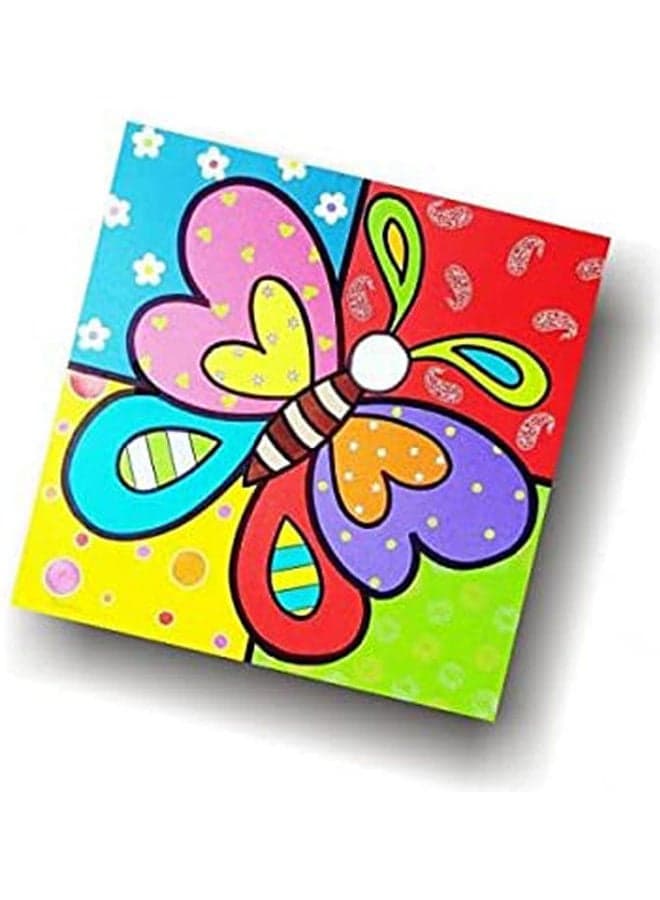 BBOriginal Design Wooden Coaster Multicolour 9x9cm