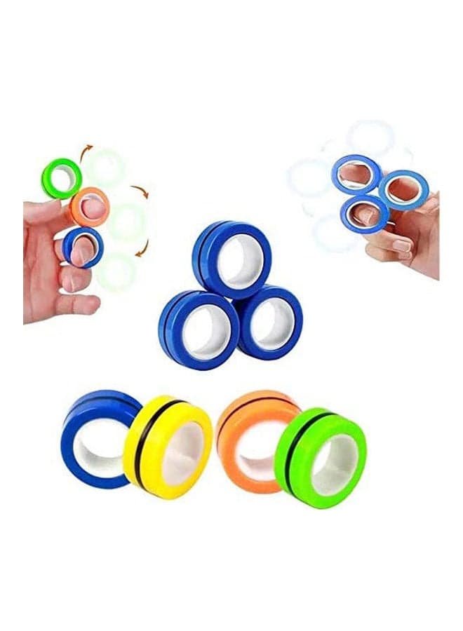 6 Pcs Finger Ring-Anxiety And Stress Relief Ring Squishy Toys