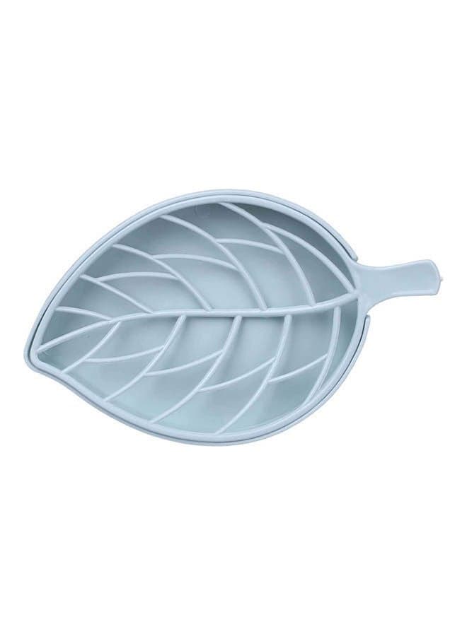 Leaf Plastic Soap Dish Blue (٣)