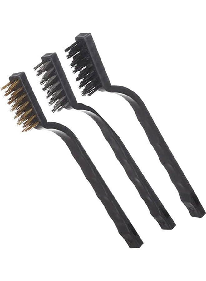 Small Wire Brush Set 3 Pieces Black Kitchen Utensils & Gadgets