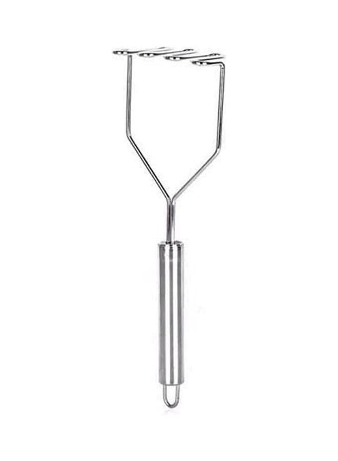 Stainless Steel Kitchen Gadget Wavy Potato Presser Silver Mashers